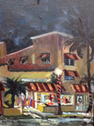 Delray Night Painting of the Colony Hotel